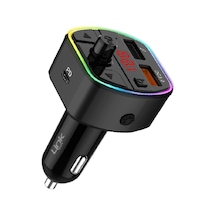 Gp14 Premium 38w Üç Girişli Pd & Qc3.0 Bluetooth 5.0 Fm Transmitter - Siyah