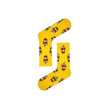 Sarı Kola Desenli Tenis Çorabı