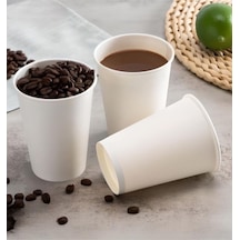 Karton Bardak 12 Oz Beyaz 50 Adet Beyaz Belirtilmemiş