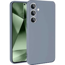 Newface Samsung Galaxy S24 Fe Kılıf Nano İçi Kadife Silikon - Gri
