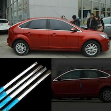 Ford Focus 2 Hb Cam Çıtası Çerçevesi Kromu Nikelajı Komple
