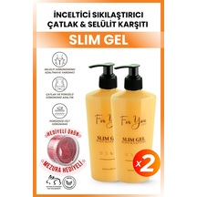 Selülit, Çatlak Gidermeye Yardımcı Ve Sıkılaştırıcı Slim Jel, Selülit Kremi 2x250 Ml