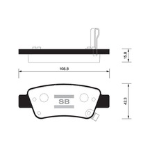 SANGSIN SP1568 Fren Balatası Arka Crv III 2.0 I Vtec 2.2 I CTDI 07- Gdb3446