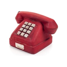 Nostaljik Kırmızı Telefon Biblo