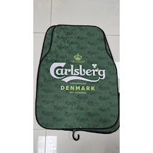 Carlsberg Desen Kaymaz Taban Dekoratif Oto Halı Paspas Üniversal Yıkanabilir Her Araca Uyumlu