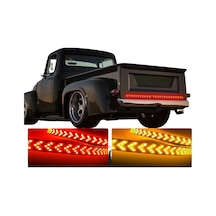 Kamyon Bagaj Kapağı Işık Çubuğu Kırmızı Koşu Fren Işıkları Dönüş Sinyali Geri Vites Lambası İle Işık Şeridi