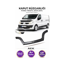 Renault Trafic 2003-2014 Araca Özel Üretim "4mm" Kaput Rüzgarlığı