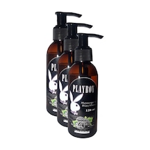 Playboy Blackberry Flavored Massage Oil Böğürtlen Aromalı Vücut Masaj Yağı 120 Ml 3 Adet