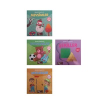0-3 Yaş Minik Kitaplarım 4 Kitap Karton Kitap