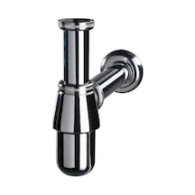 Isvea Metal / Krom Taslı Lavabo Sifonu Ve Krom Lavabo Tapası / Basaç