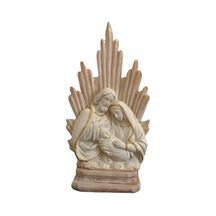 Dolıty Reçine Kutsal Aile Heykelcik El Sanatları Dolaplar Raf 13,5 Cm