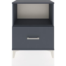 Arges Komodin Tek Çekmeceli 60x30x80 Antrasit-antrasit Antrasit