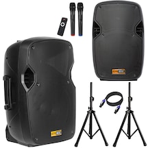 Hs-1500-pak Taşınabilir Ses Sistemi Seti 12 İnç İkili 1500w+800w