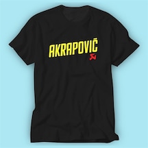 Akrapovic Siyah Baskı Logo Tshirt Modeli