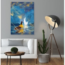 Bk Home Yıldızlar Altındaki Güzel Kız Tasarımlı Kanvas Tablo 50X7