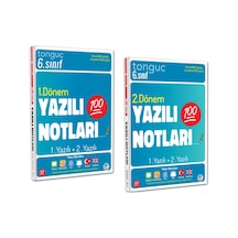 Tonguç 6. Sınıf Yazılı Notları Set 2 Kitap - 1 Ve 2 Dönem Yazılı