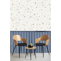 Duvar Folyosu Kendinden Yapışkanlı Ahşap Çıta Ve Terrazzo İbmd131