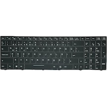 Clevo N250JU, N250LU Notebook Klavyesi - Siyah - TR ışıklı