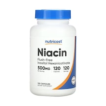 Nutricost Vitamin B3 Niacin Flush-free 500 Mg 120 Capsules