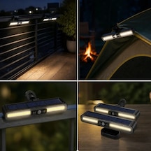 Ers 2'li Mandallı Led Solar Lamba - 36 Led - Hareket Sensörlü - 3 Modlu Çok Renkli
