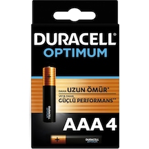 Mey İthalat Duracell Optimum Alkalin Pil Aaa 4'' Lü Paket