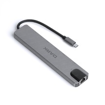 Dark USB 3.1 Type-C 8 in 1 Ethernet / HDMI / TF SD Kart Okuyucu