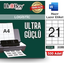 Herboy Hb-1121 70 X 38 Mm A4 Laser Etiket 500 Adet