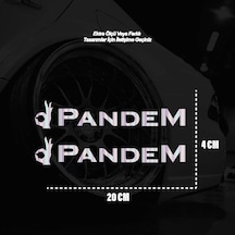 Pandem Motosiklet Araba Laptop Sticker Yapışkanlı Folyo Hologram