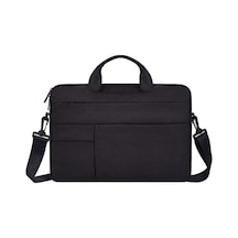 ND05SDJ Oxford Kumaş + Naylon Dizüstü Omuz Çantası 13.3 inch Siyah