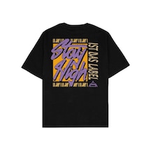 Startmore Adrift Stay High Siyah Oversize Unisex T-shirt Siyah