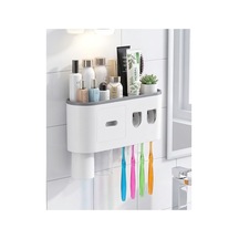 Banyo Organizer Diş Fırçası Tutucu Çift Dispenserli Raflı Çekmeceli Tkndhmngo Çok Renkli Çok Renkli