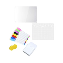 Suntek Buzdolabı Için Manyetik Takvim 8pcs-aylık-boş Açık Mavi