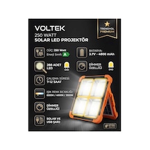 250w Solar Led Projektör 6500k-4000k-3000k