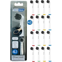 Charcoal - Aktif Karbon Ekstra Beyazlık Oral B Şarjlı Diş Fırçası Yedek Başlığı - 16'lı Yedek Başlık