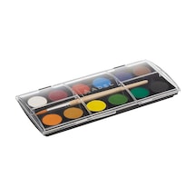 Adel, 12 Renk, 24 Mm Tablet, Canlı Ve Parlak Renkler, Fırça İçerir ---