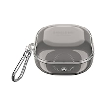 Microsonic Samsung Galaxy Buds Pro Kılıf Askı Aparatlı Tranparan Silikon Füme