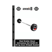 Özel Üretim Vücut Antrenman Kol Olbd-45 45 Kg Uzun Olimpik Dambıl