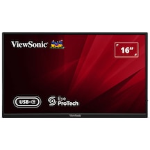 Viewsonic Va1650 16" 60 Hz 7 MS Hdmı+Usb-C Fullhd Ips Taşınabilir Monitör