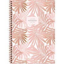 Keskin Color A4 Çizgili Defter La Plume Leaves - Kahve