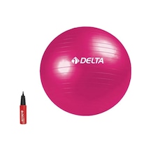 Delta 55 CM Fuşya Pilates Topu Pompa