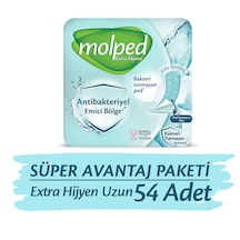 Molped Extra Hijyen Hijyenik Ped Uzun Süper Avantaj Paket 54 Adet