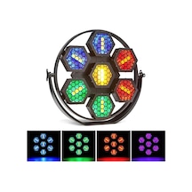 Quenlite QD-950 DMX 7x50W Sahne Disko Işık RETRO 7 Gözlü Led Boyama Efekti RGBW