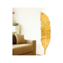 Sones Dıy Tüy Tarzı Akrilik Ayna Duvar Çıkartmaları Ev Odası Duvar Dekorasyonu Sanat Duvar Stickerı, Boyut: 18 73cm Altın Diğer