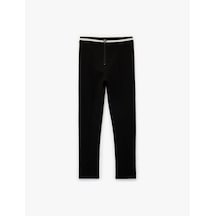 Koton Beli Lastikli Renk Bloklu Basic Tayt Siyah 6wkg40014ak Siyah