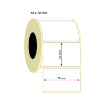 40x70 Termal Etiket 5 Rulo 5000 Adet Diğer