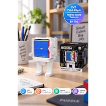 Meilong 2x2 Zeka Küpü Robot Standlı Display Box Mfjs Mf8962 Speed Cube