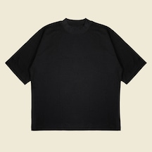 Startmore Basic Beyaz Oversize Unisex Pamuklu Nefes Alan Kalın Kumaşlı Siyah