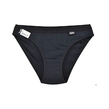 Tutku 12 'li Tutku Yazılı Bayan Bikini Külot Siyah Siyah