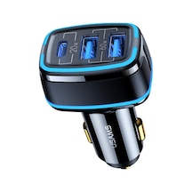 Usams US-CC126 PD Type-C + 2XUSB-A 80W Çakmaklık Hızlı Şarj Cihazı