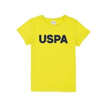 U.S. Polo Assn. Erkek Çocuk Bisiklet Yaka T-shirt SARI